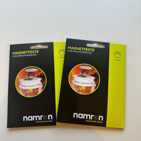 2 stk Namron magnetfeste for brannvarsler