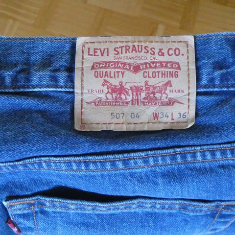 Levis jeans 507 blå 34 x 36