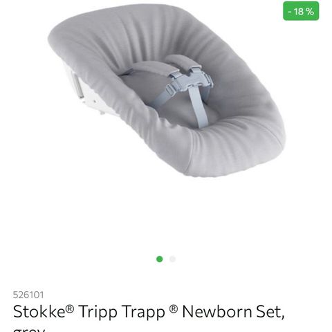 Stokke Tripp trapp newborn set grå + oppheng til leke