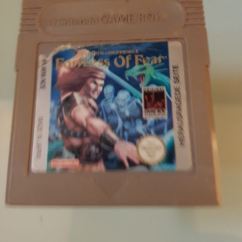 Gameboy Fortress of fear Wizards and Warriors