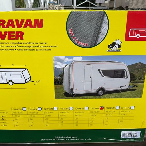 Brunner caravan trekk selges (Uåpnet)