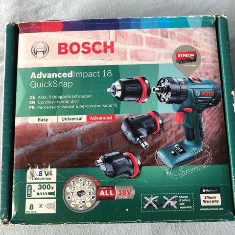 BOSCH  AdvancedImpact 18 QuickSnap (uten batteri og lader)