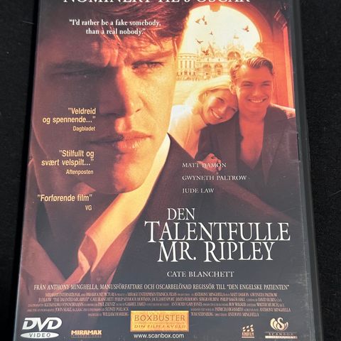 Den Talentfulle Mr Ripley (DVD)