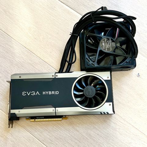 EVGA GTX 1080 Hybrid med vannkjøling