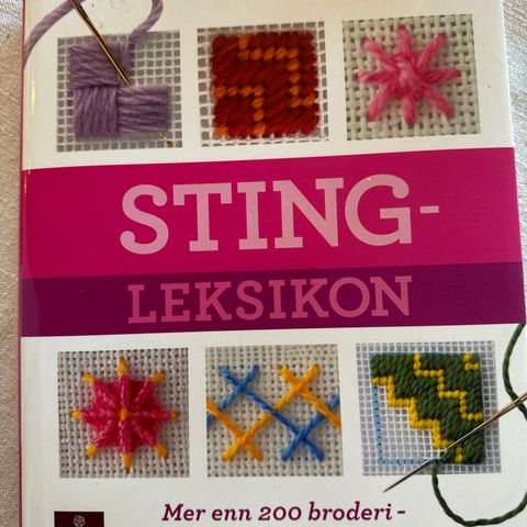 STING LEKSIKON - mer enn 200 broderi-sting i tekst og bilder/som ny bok