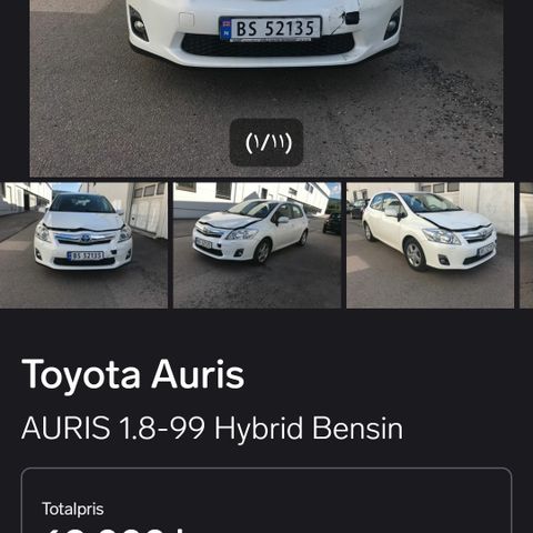 Ønsker å kjøpe toyota auris, med høy km stand