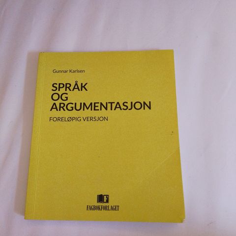 Språk og argumentasjon 