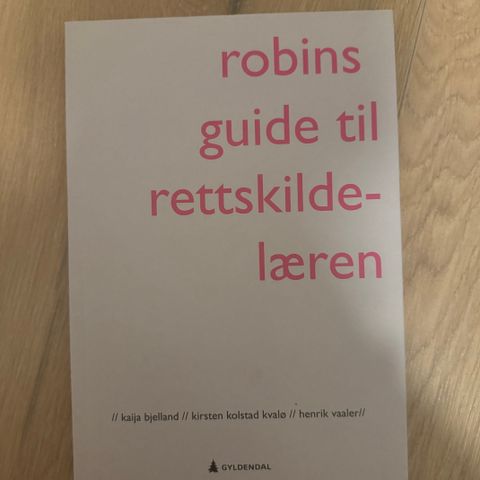 Robins guide til rettskildelæren