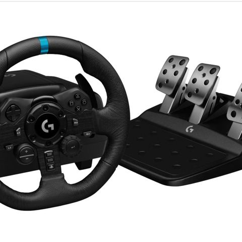 Logitech G923 TRUEFORCE ratt og pedaler