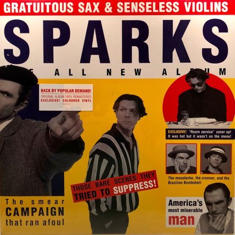 Sparks - «Gratuitous Sax & Senseless Violins» Ltd. rød vin