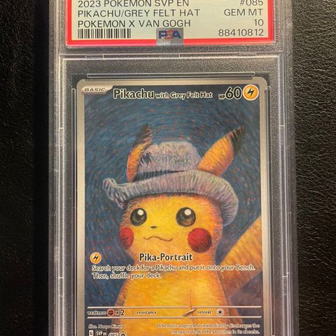 Pikachu Van Gogh promo PSA 10