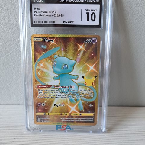 Mew - Golden Mew - Pokémon 25th Celebration - CGC 10 - Pokemon kort