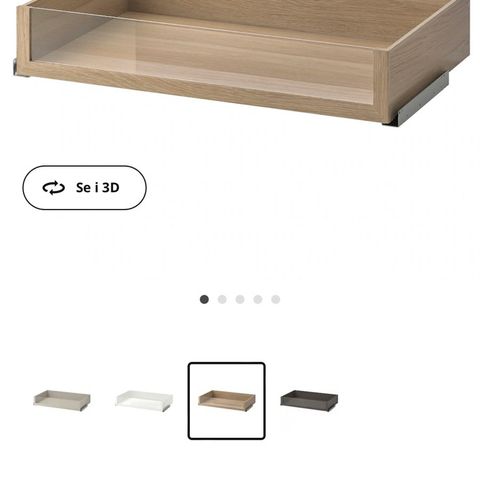 5x IKEA Komplement skuff eik