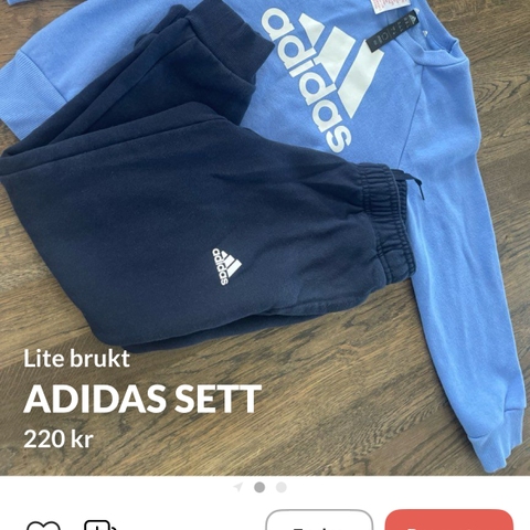 Adidas joggedress sett