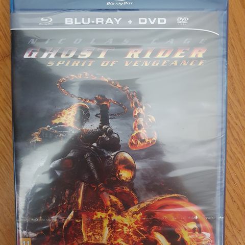 GHOST RIDER. BLU-RAY og dvd I PLAST