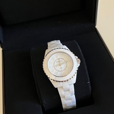 Chanel J12 Phantom 33mm, Perlehvit - ref H6345