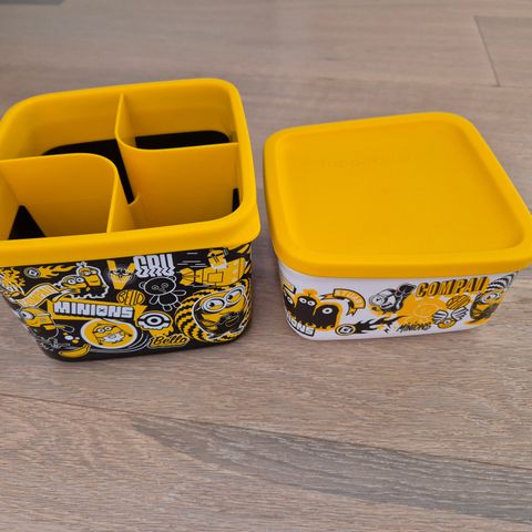 Tupperware minions / grusomme meg cubix bokser 6,5dl og 1l