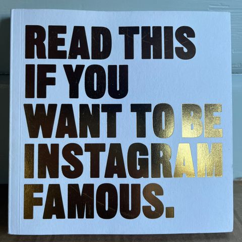 «Read this if you want to be Instagram famous»