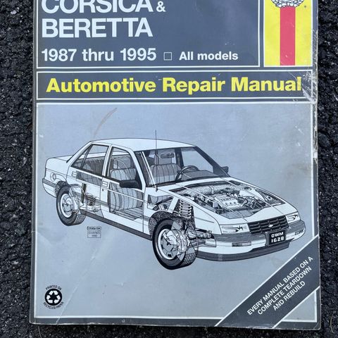 Haynes chevrolet beretta å corsica 1987-1995