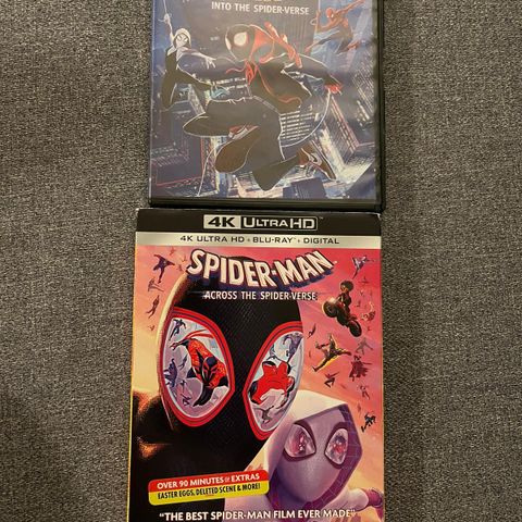 Spider-Man: Spiderverse (4K blu-ray) 2 filmer! Superhelt Marvel action