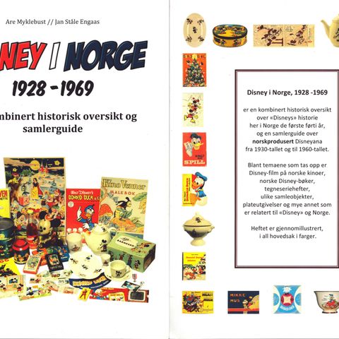 Disney i Norge 1928 - 1969 - Ubrukt Sjelden Norsk bok. Les annonsen