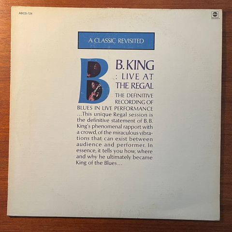 B.B. King - Live At The Regal