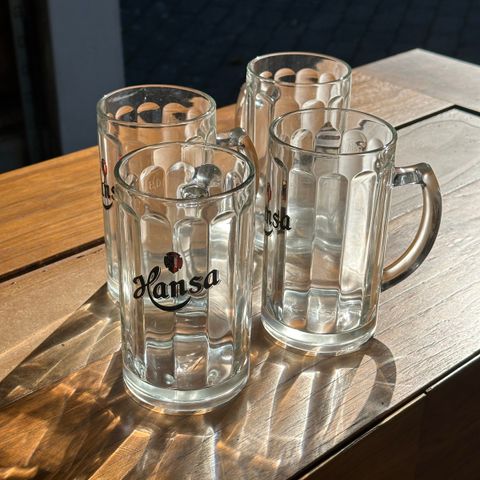 Hansa ølglass 0,5l - 4 stk.