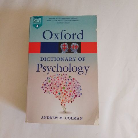 A dictionary of psychology
Oxford