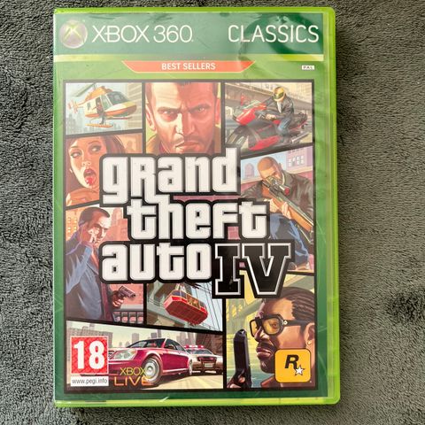 Grand Theft Auto IV (med kart) (Classics) (Xbox 360)