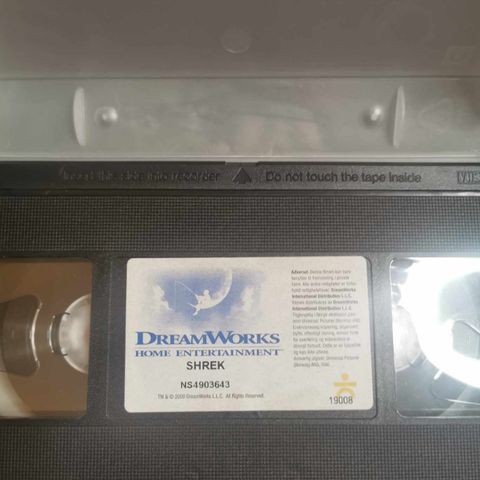 Shrek VHS film