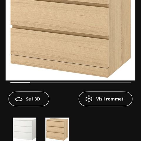 Malm kommode