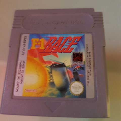 Gameboy F-1 Race Cartridge And Case