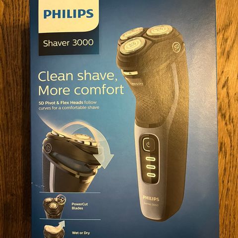 Philips Shaver 3000. Våt/tørr