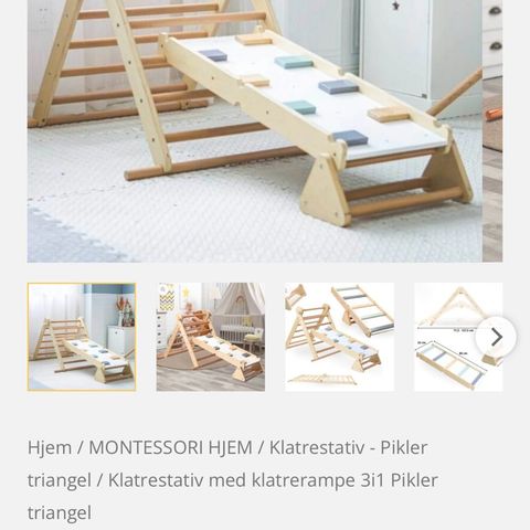 Klatrestativ med klatrerampe 3i1