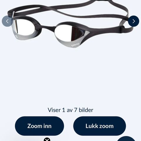 Cobra Ultra Swipe Svømmebrille Arena | Klar linse/blå | Racing brille