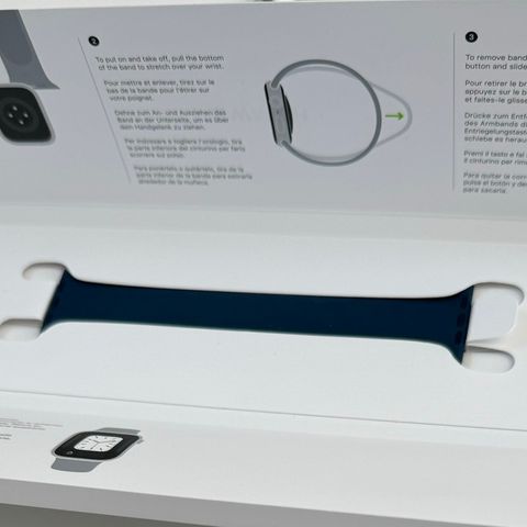 Apple Watch 41 mm Solo Loop i havblå – størrelse 4 remme