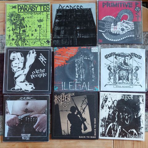 Diverse punk hardcore oi crust post punk metal 7" EP