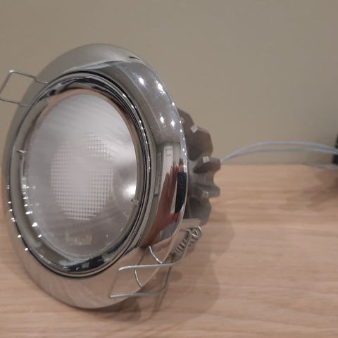 Halogen downtlight til baderommet (IP44), 6 stk.