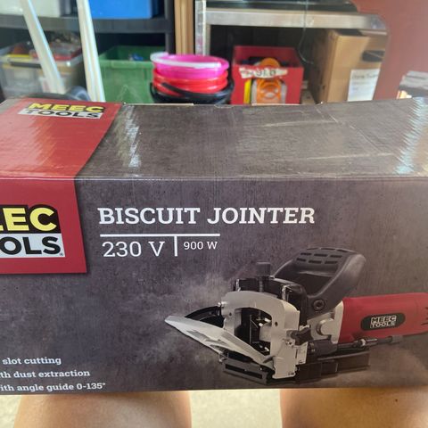 Biscuit jointer lamellfreser