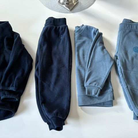 Fleece sett og joggesett, str 92/98.