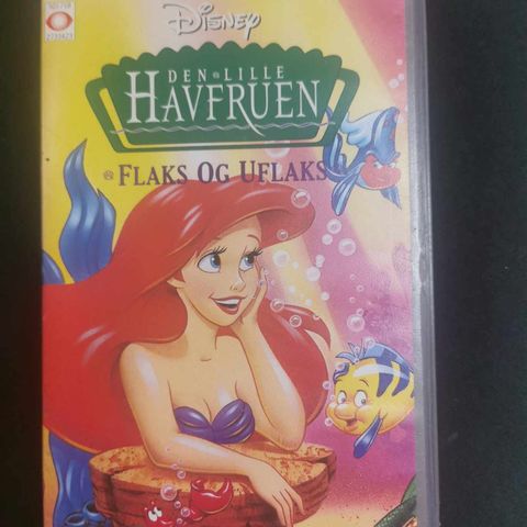 Den lille Havfruen Flaks og uflaks  VHS film