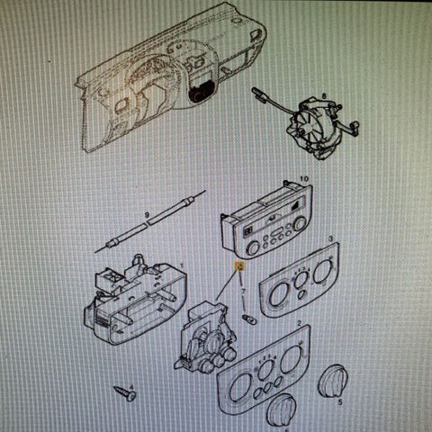 Varmaparat viftebryter    Corsa C og Tigra B    01-06