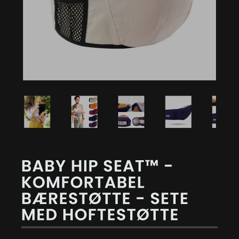 Baby hip seat/ waist carrier