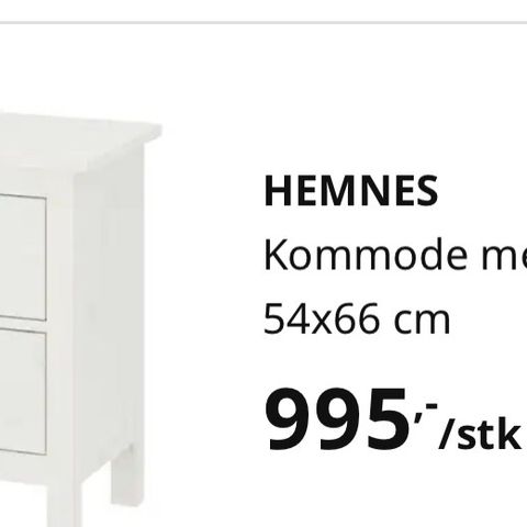 Hennes kommode/nattbord