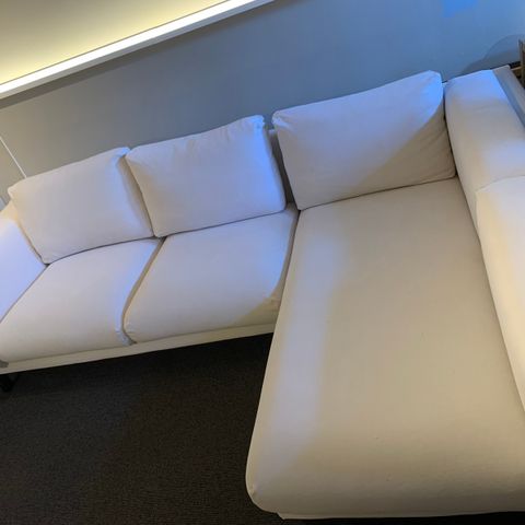 Sofa Ikea Nockeby - Sjeselong høyre - hvit