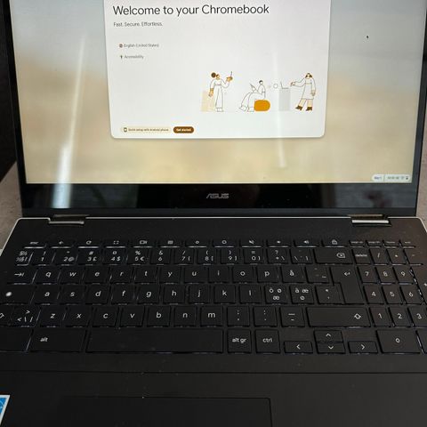 Lite brukt asus chromebook 15tommer