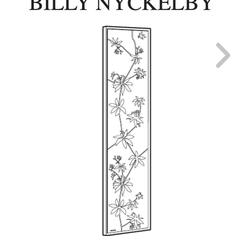 BILLY NYCKELBY glassdør