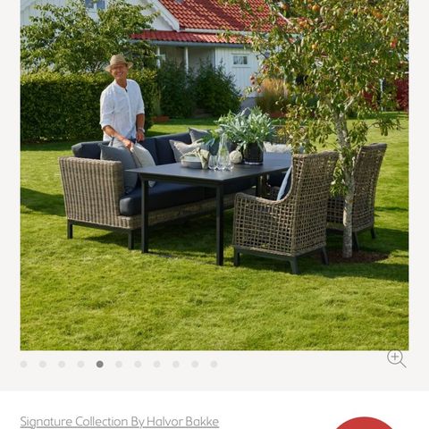 halvor Bakke Garden  3-seter sofa og Bord