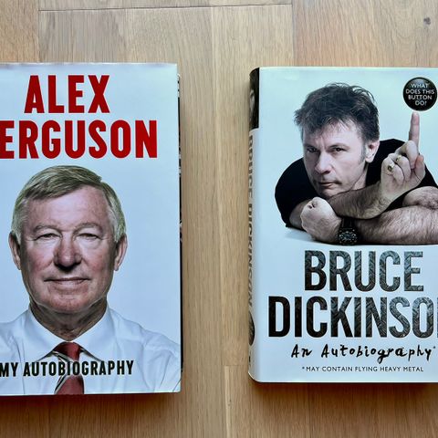 Biografier - Alex Ferguson & Bruce Dickinson