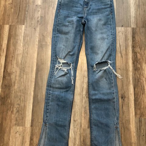 Zara split jeans